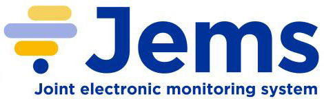 Logo of a company named "Jern" specializing in electronic monitoring solutions, featuring bold blue text and a modern design.