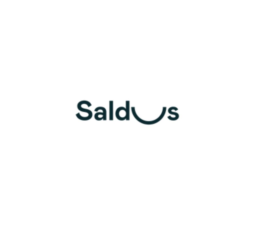 Logo of Salduus, a brand identity featuring a modern design with a smile incorporated into the lettering.