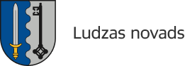 Logo of Ludzas Novads, representing the municipality of Ludza in Latvia, featuring a shield design and stylized elements.